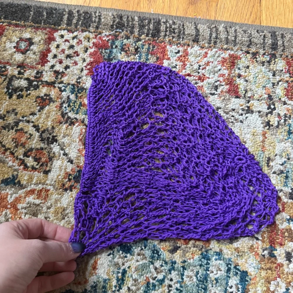 Purple ren faire hair net / snood